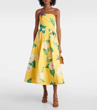 Leo Lin Lynn Floral Cotton Midi Dress