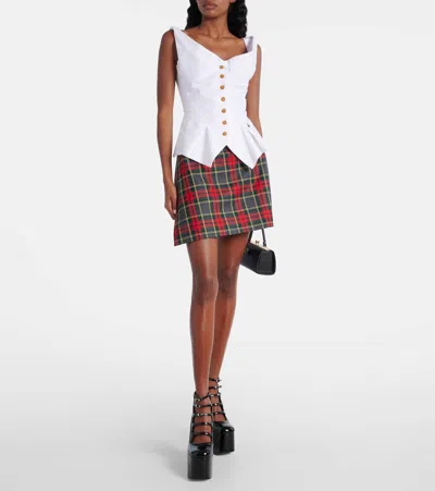 Vivienne Westwood Square-neck Button Down Top In White