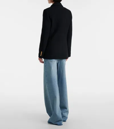Chloé Cascade-lapel Double-breasted Boucle Jacket