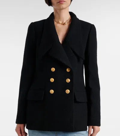 Chloé Cascade-lapel Double-breasted Boucle Jacket