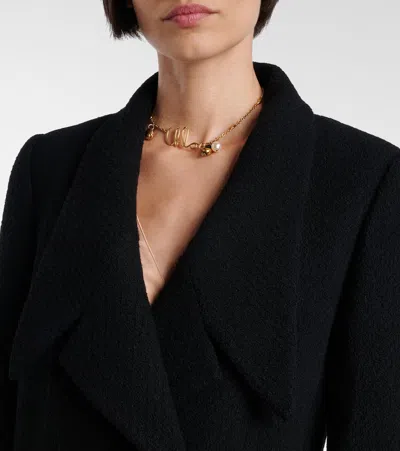 Chloé Cascade-lapel Double-breasted Boucle Jacket