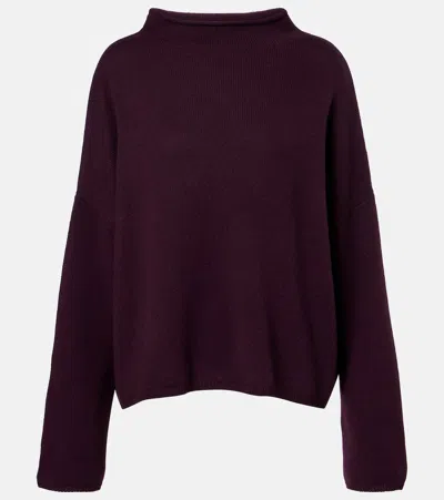 Lisa Yang Sandy Cashmere Sweater In Purple