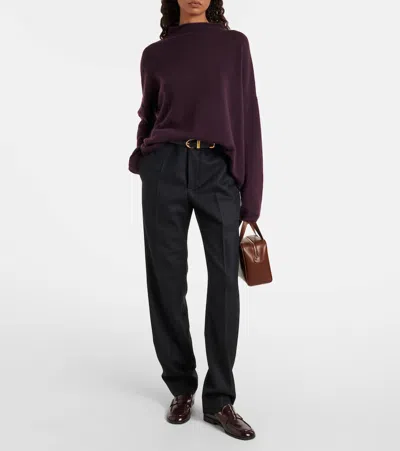 Lisa Yang Sandy Cashmere Sweater In Purple
