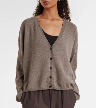 Lisa Yang Abby Cashmere Cardigan In Brown