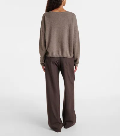 Lisa Yang Abby Cashmere Cardigan In Brown