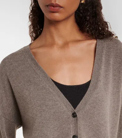 Lisa Yang Abby Cashmere Cardigan In Brown