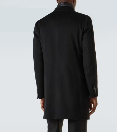 Herno Cashmere Coat In Black