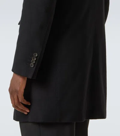 Herno Cashmere Coat In Black