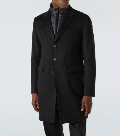 Herno Cashmere Coat In Black