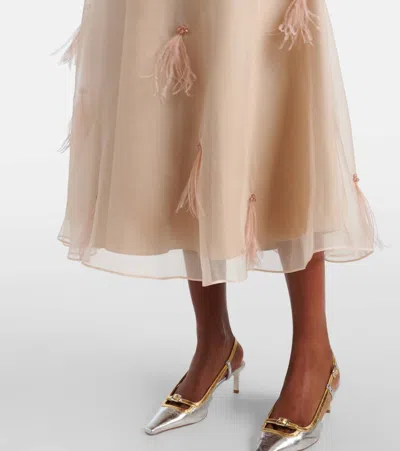 Dorothee Schumacher Sheer Volumes Silk Organza Midi Skirt