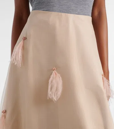 Dorothee Schumacher Sheer Volumes Silk Organza Midi Skirt