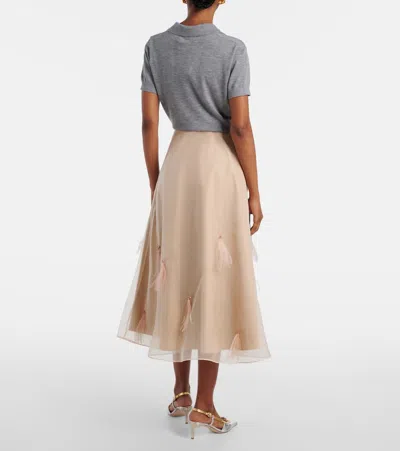 Dorothee Schumacher Sheer Volumes Silk Organza Midi Skirt