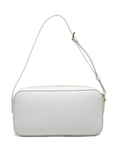 Pre-owned Celine 2020-2024 Triomphe Shoulder Bag In White