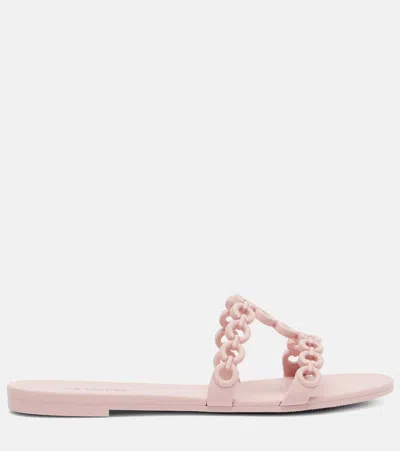 Aquazzura Infinity Chain Jelly Slides