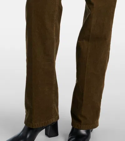 Saint Laurent Clyde Cotton Corduroy Wide-leg Pants