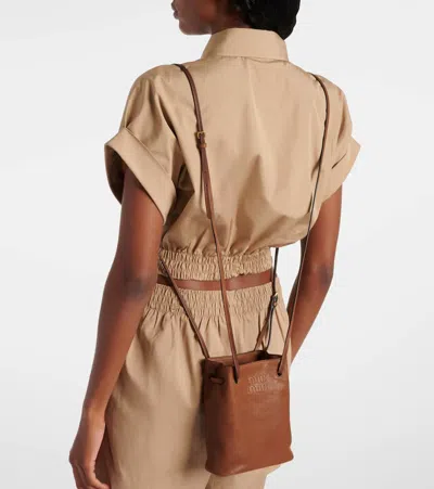 Miu Miu Logo Leather Crossbody Bag