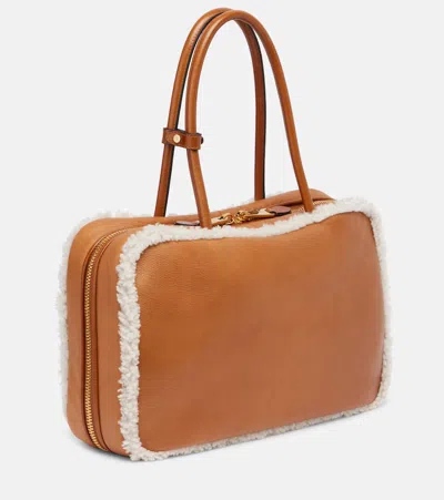 Miu Miu Beau Large Leather Tote Bag