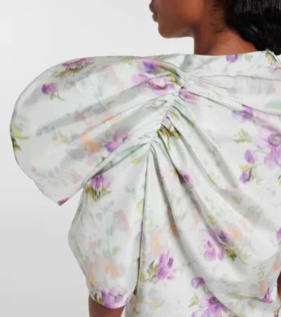 Loewe Floral Draped Top In Multi