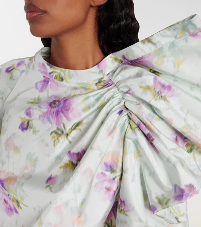 Loewe Floral Draped Top In Multi