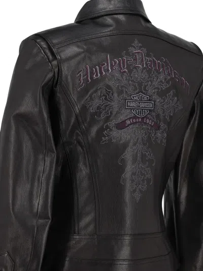 Pre-owned Harley Davidson Vintage  Leather Coat