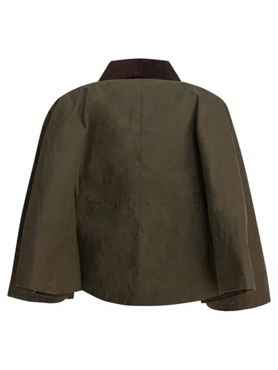 Barbour Green Waxed Cotton Jacket In Green