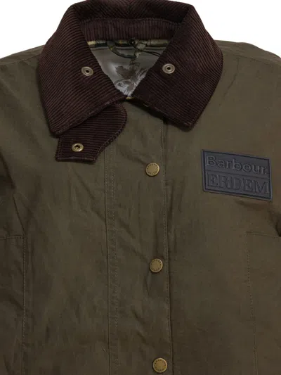 Barbour Green Waxed Cotton Jacket In Green