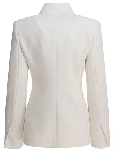 Max Mara Ghiotto Open-front Blazer With Knotted Sashes In White