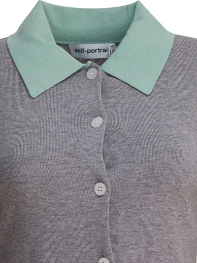 Self-portrait Grey Merino Wool Sweaters And Cardigans Gray