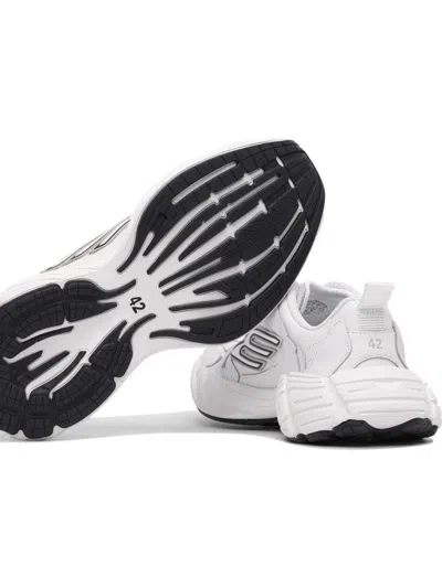 Balenciaga Men White Cowskin And Polyester Monday Shoe Sneakers In White