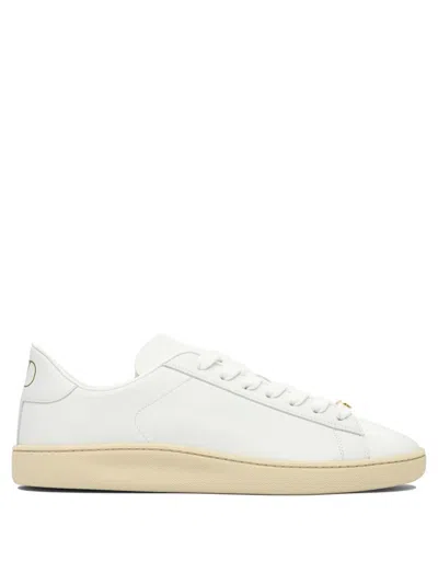 Valentino Royco Low-top Leather Sneakers With Italian Sizing