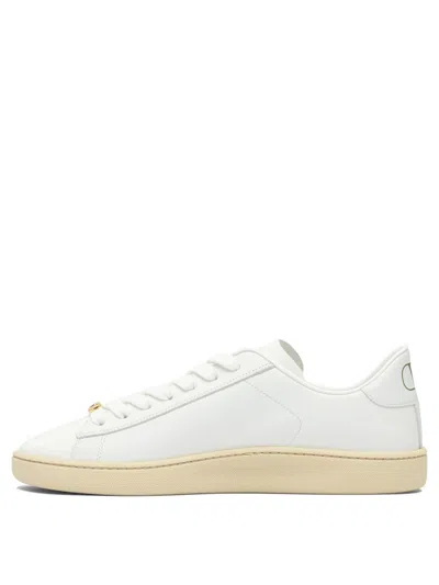 Valentino Royco Low-top Leather Sneakers With Italian Sizing