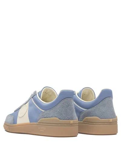 Valentino Upvillage Suede-trimmed Leather Sneakers