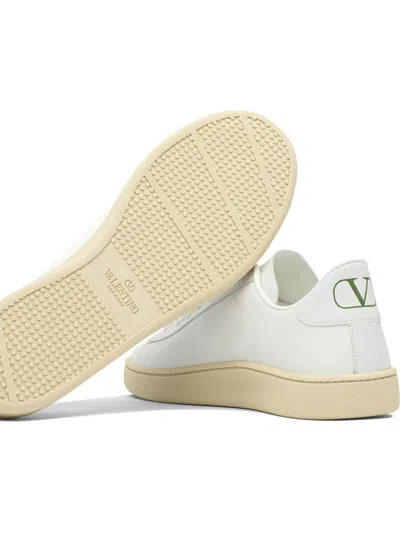 Valentino Royco Low-top Leather Sneakers With Italian Sizing
