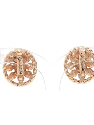 Pre-owned Dior Rhinestone-embellished Earrings