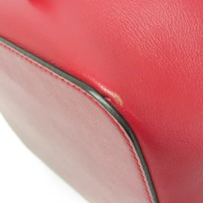 Pre-owned Fendi Red Color Leather Shoulder Bag ()