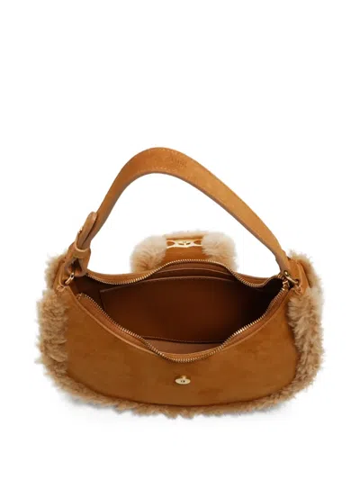 Pre-owned Celine 2020-2024 Triomphe Mooton Shoulder Bag In Neutral