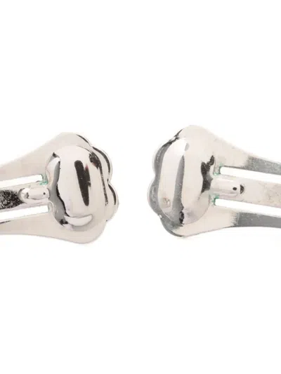 Pre-owned Dior Cd Logo Rhinestone-embellished Earrings