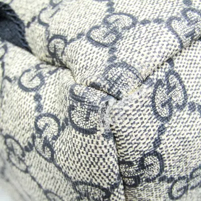 Pre-owned Gucci Beige Navy Gg Supreme Backpack ()