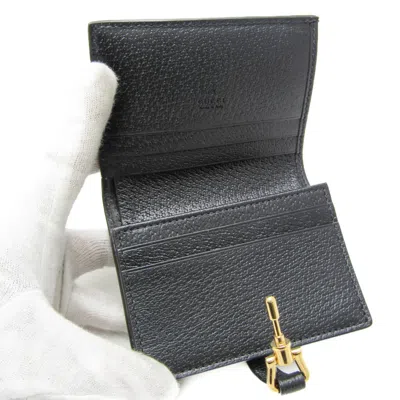Pre-owned Gucci Black Denim Leather Wallet (bi-fold) ()
