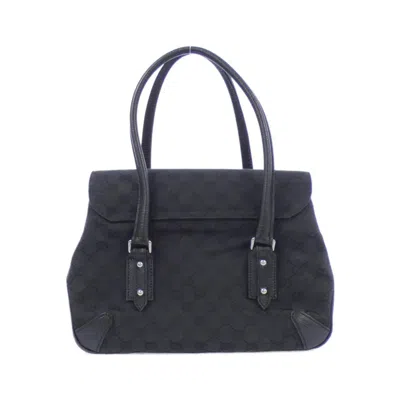 Pre-owned Gucci Black Gg Canvas Shoulder Bag ()