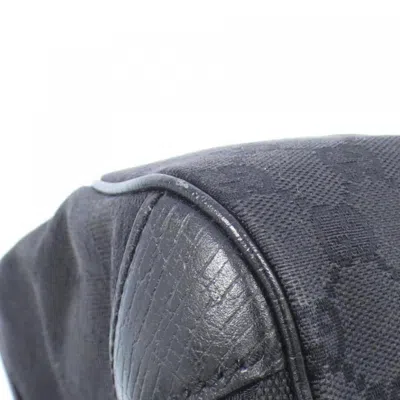 Pre-owned Gucci Black Gg Canvas Shoulder Bag ()