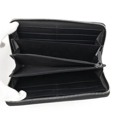 Pre-owned Gucci Black Gg Supreme Long Wallet (bi-fold) ()