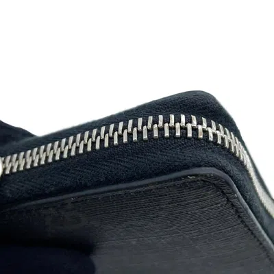Pre-owned Gucci Black Gg Supreme Long Wallet (bi-fold) ()