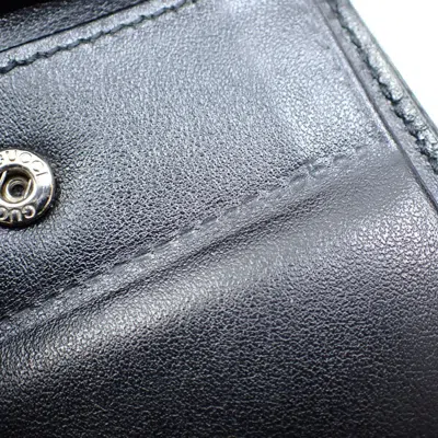 Pre-owned Gucci Black Leather Wallet (bi-fold) ()