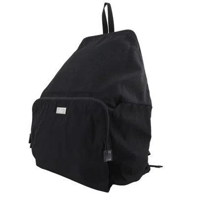Pre-owned Gucci Black Nylon Canvas Backpack ()
