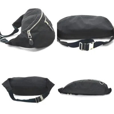Pre-owned Gucci Black Nylon Canvas Fanny Pack Sling Bag ()