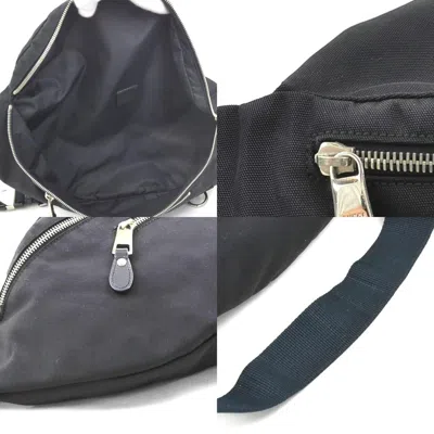 Pre-owned Gucci Black Nylon Canvas Fanny Pack Sling Bag ()