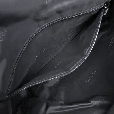 Pre-owned Gucci Black Nylon Canvas Backpack ()