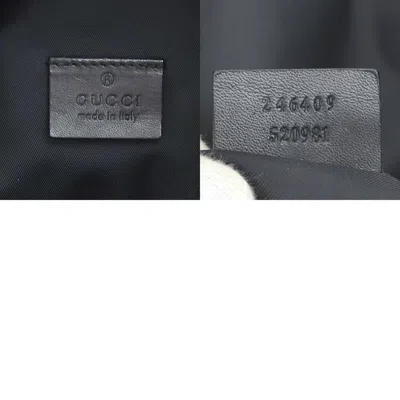 Pre-owned Gucci Black Nylon Canvas Fanny Pack Sling Bag ()