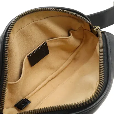 Pre-owned Gucci Black Quilting Leather Fanny Pack Pouch Sling Bag ()